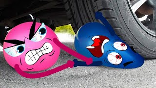 Fun Experiment Car vs Water Balloons, Spiderman, Hulk | Crunchy & Soft Things vs Car | Woa Doodland