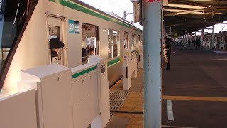 【ホームドア設置後】常磐緩行線取手駅での女性車掌動作MT１