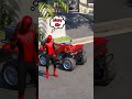 GTA V : SPIDER-MAN SAVING DEADPOOL WIFE 😮| #shorts