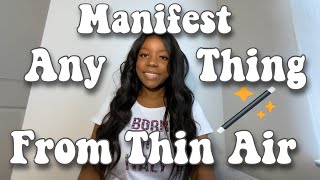 HOW TO MANIFEST ANYTHING FROM SCRATCH/THIN AIR | LAW OF ASSUMPTION | MANIFEST IT, FINESSE IT