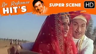 Dr.Rajkumar takes away the bride | Huliya Halina Mevu Kannada Movie | Kannada Action Scenes