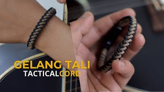 How to make a bracelet from tactical cord || Cara membuat gelang tali tactical #diy