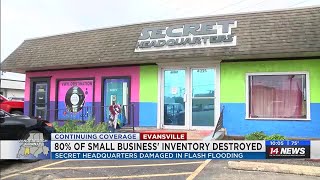 ‘Gut-wrenching’: Evansville comic book store hit hard by flash flood