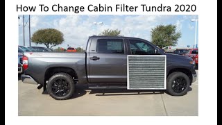 How To Replace Your Cabin Air Filter On Your 2020 Toyota Tundra