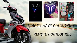 How To Make Ntorq Modified Headlight REMOTE CONTROL ONLY ONE IN INDIA