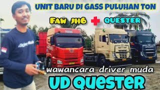 ⛔Unit baru di gass muat puluhan ton‼️ud truck quester GWE 410 + GWE 280 euro 5 #udquester