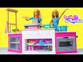 La nouvelle cuisine de Barbie. Ken a faim! Vidéo en français sur les poupées