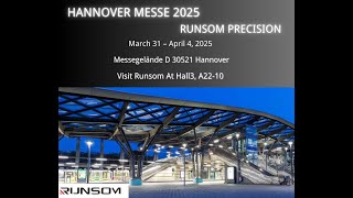 Runsom Precision at Hannover Messe 2025 | Leading Innovations in CNC Machining