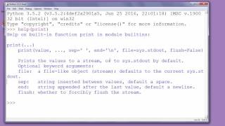 How to use help in Python's shell function - Example ( help() in Python 3)
