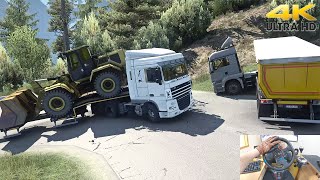 Hill climb on FSG Map with DAF XF 105 - Euro Truck Simulator 2 - 4K