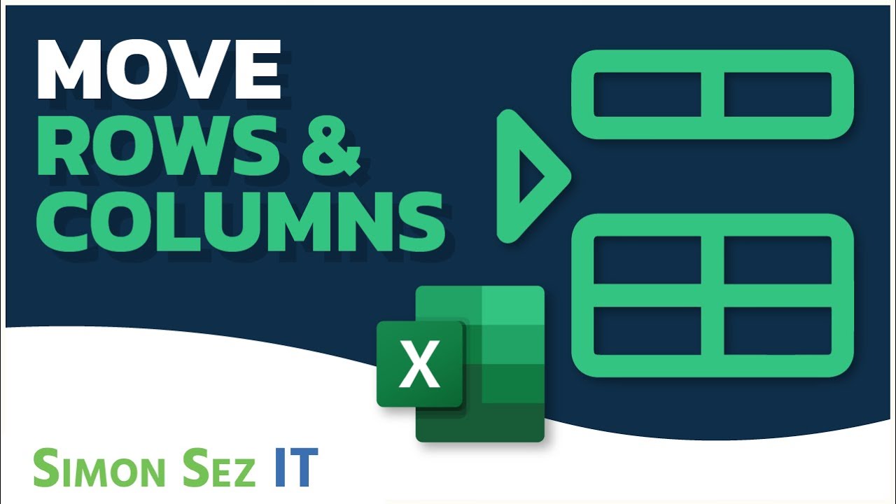 How To Move Rows And Columns In Excel - YouTube