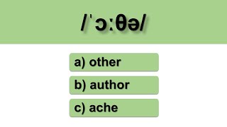 IPA Test | English Pronunciation | Phonetic Alphabet