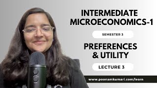 Lecture 3 | Intermediate Microeconomics-1 | Marginal Rate of Substitution | Utility  #baeconomics