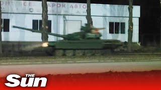 Russian tanks cross into Ukraine as Putin announces full-scale invasion