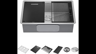 Review DELTA Rivet 30-Inch Workstation Kitchen Sink Undermount 16 Gauge