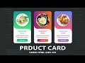 E-commerce Curve Product Card UI Design Using HTML5 and CSS3