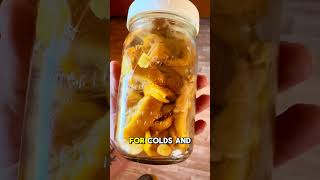 Home Remedy: Fermented  Lemon + Ginger + Honey + Garlic #youtube #shorts #youtubeshorts  #reels