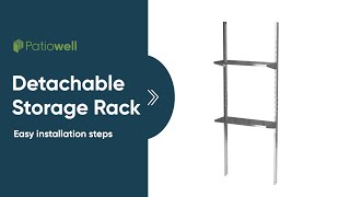 Patiowell Detachable Storage Rack Assembly