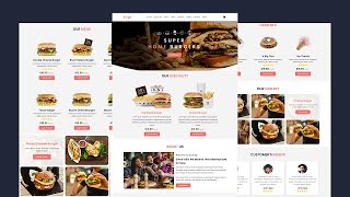 How to create a responsive burger website using HTML and CSS