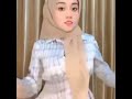 viral wanita berhijab rizky aulia marpaung babycha666 menunjukkan payudara saat joget tiktok