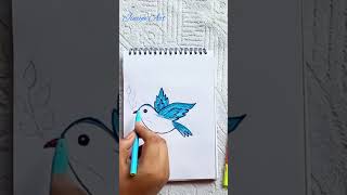 #shorts #birddrawingeasy #shortsvedio ||Bird drawing easy||