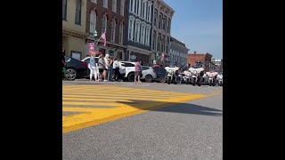 People line streets as first responders escort fallen Kentucky deputy to funeral home