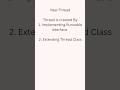 How To Create New Thread | Runnable Interface | Thread Class | Tech IQ Lab #shorts #java #learning