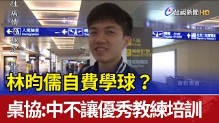 林昀儒自費學球？ 桌協：中國不讓優秀教練培訓