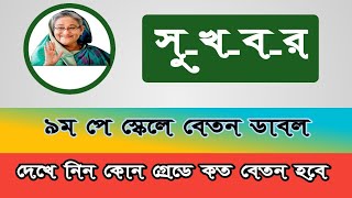 #৯ম জাতীয় পে-স্কেলে কোন গ্রেডে কত বেতন হচ্ছে 👉এক নজরে দেখে নিন।।