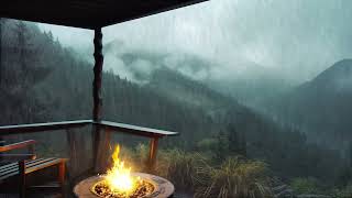 Rain Sounds While Sleeping, The gentle rain on the balcony Helps you sleep deeply