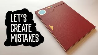 Lets make a Pokedex sketchbook - Perfect Bookbinding  - Art Timelapse - Lets Create Mistakes