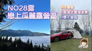 NO28露/戀上瓜麗露營區/海拔1700雲海美景/可車宿