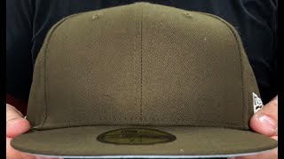 New Era 59FIFTY-BLANK Solid Brown Fitted Hat