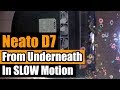 Neato Botvac Connected D7 - SLOW MOTION - Underneath - Big Mess Test