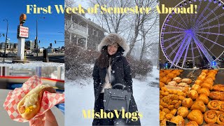 First Week in Montreal - Ice Skating, Premium Outlet Mall, Online Classes 🇨🇦 | NUS Exchange Vlog