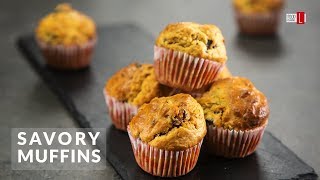 Savory Muffins with Sun Dried Tomatoеs and Olives | Food Channel L - A New Recipe Every Day!