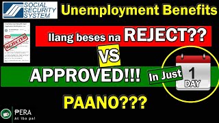 SSS Unemployment Benefits. Tips para MAIWASAN ma REJECT ang inyong application