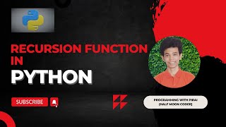 #29 Recursive Function in Python | Programming with Pirai | Half moon coder🌙