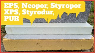 Dämmstoffe erklärt: Neopor/EPS/Styropor, XPS/Styrodur und PUR