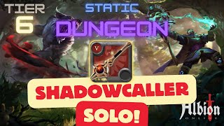 SOLO build Static Dungeon T6 | Albion Europe | Top 50 EU Crystal Player | Shadowcaller