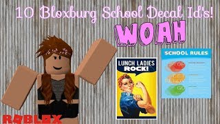 School Decal Codes Part Two Welcome To Bloxburg