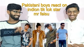 Pakistani React on indian,Tik tok Super star Mr Faisu new musically funny video 2020