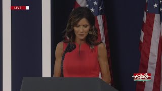 Governor Noem speaks at Mount Rushmore