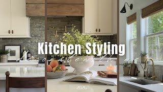 Kitchen Decorate With Me | Summer Kitchen Styling Ideas | Curated Kitchen Decor ☀️🍑🌷🌿