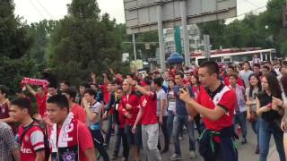 Болельщики Актобе в Алмате 16.05.2015