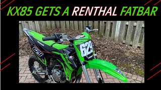 Installing a Renthal Fatbar on a KX85 and KX100