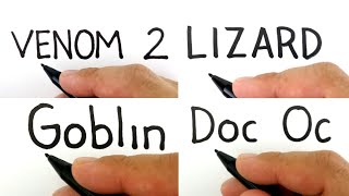 compilation how to turn words VENOM 2 , LIZARD , GOBLIN , DOC OC into enemy of spiderman no way home