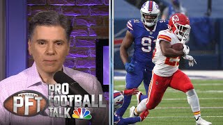 Chiefs' run game hits stride vs. Bills in Week 6 | Pro Football Talk | NBC Sports