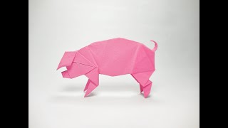 Origami Pig Tutorial (Cerdito origami)