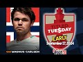 Magnus Carlsen | Titled Tuesday Early Blitz | September 17, 2024 | Chesscom